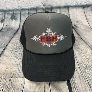 Footballhead Band Merch Men's Trucker Hat Mesh Gray Black by OTTO